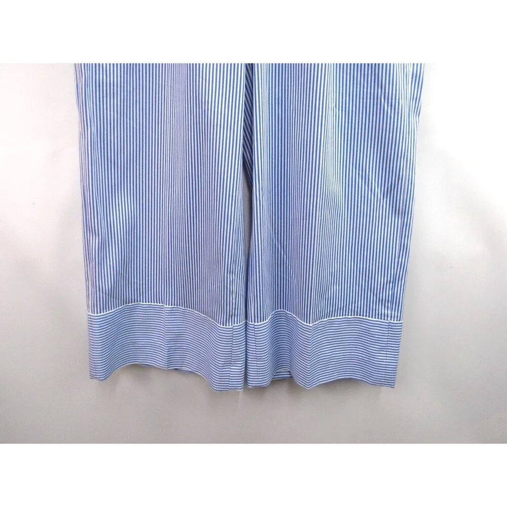 Banana Republic Size 8 Striped Tie Waist Boat Pants Wide Leg Blake Crop - Picture 3 of 9